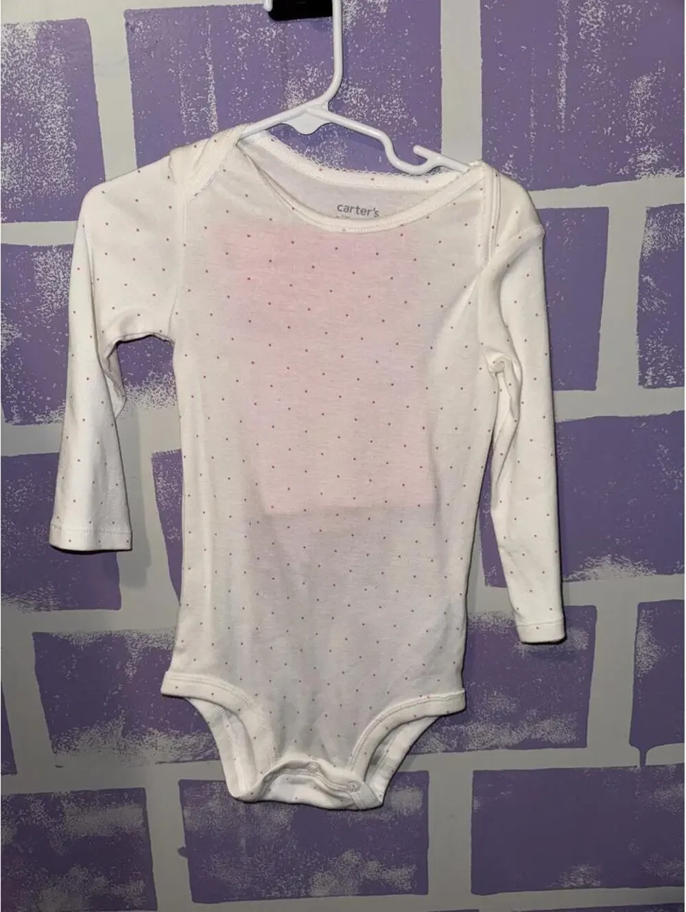 Carter's Kid's White Sleepsuits-babygrow